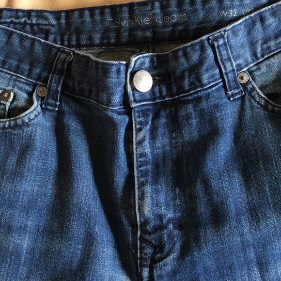 Men’s Calvin Klein CK Straight Leg Jeans (hemmed) - Picture 7 of 15